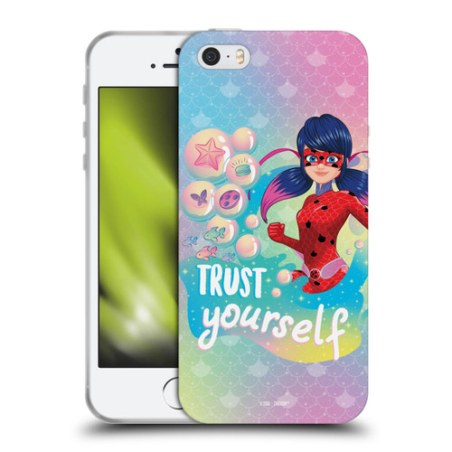 Miraculous Tales of Ladybug & Cat Noir Aqua Ladybug Trust Yourself Soft Gel Case for Apple iPhone 5 / 5s / iPhone SE 2016