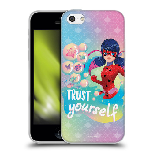 Miraculous Tales of Ladybug & Cat Noir Aqua Ladybug Trust Yourself Soft Gel Case for Apple iPhone 5c