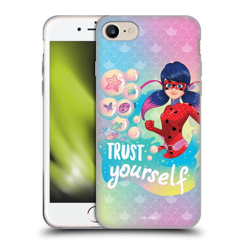 Miraculous Tales of Ladybug & Cat Noir Aqua Ladybug Trust Yourself Soft Gel Case for Apple iPhone 7 / 8 / SE 2020 & 2022