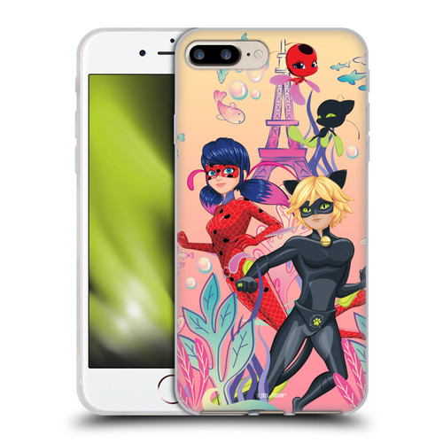 Miraculous Tales of Ladybug & Cat Noir Aqua Ladybug Aqua Power Soft Gel Case for Apple iPhone 7 Plus / iPhone 8 Plus