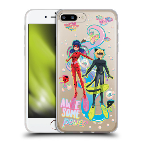 Miraculous Tales of Ladybug & Cat Noir Aqua Ladybug Awesome Power Soft Gel Case for Apple iPhone 7 Plus / iPhone 8 Plus