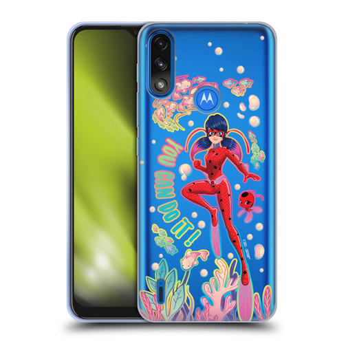 Miraculous Tales of Ladybug & Cat Noir Aqua Ladybug You Can Do It Soft Gel Case for Motorola Moto E7 Power / Moto E7i Power