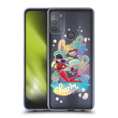 Miraculous Tales of Ladybug & Cat Noir Aqua Ladybug Lucky Charm Soft Gel Case for Motorola Moto G50