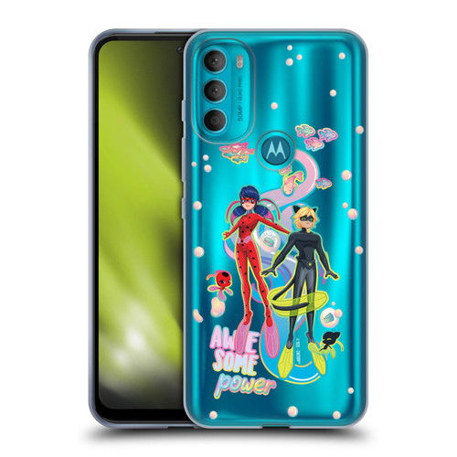 Miraculous Tales of Ladybug & Cat Noir Aqua Ladybug Awesome Power Soft Gel Case for Motorola Moto G71 5G
