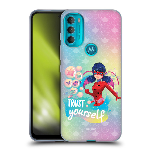 Miraculous Tales of Ladybug & Cat Noir Aqua Ladybug Trust Yourself Soft Gel Case for Motorola Moto G71 5G