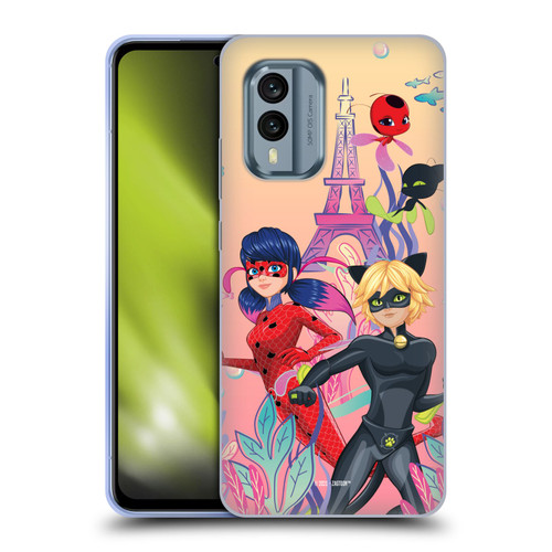 Miraculous Tales of Ladybug & Cat Noir Aqua Ladybug Aqua Power Soft Gel Case for Nokia X30