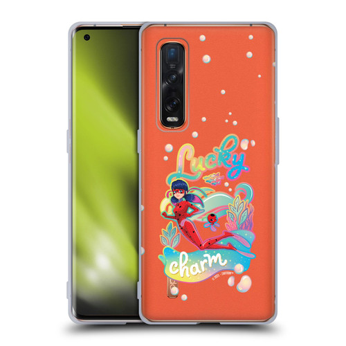 Miraculous Tales of Ladybug & Cat Noir Aqua Ladybug Lucky Charm Soft Gel Case for OPPO Find X2 Pro 5G