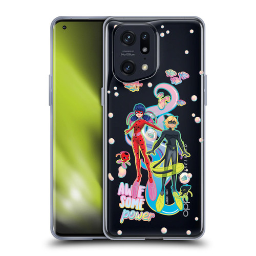 Miraculous Tales of Ladybug & Cat Noir Aqua Ladybug Awesome Power Soft Gel Case for OPPO Find X5 Pro