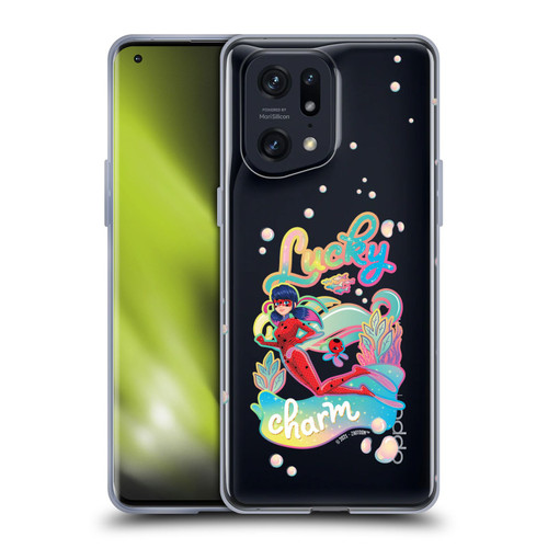 Miraculous Tales of Ladybug & Cat Noir Aqua Ladybug Lucky Charm Soft Gel Case for OPPO Find X5 Pro