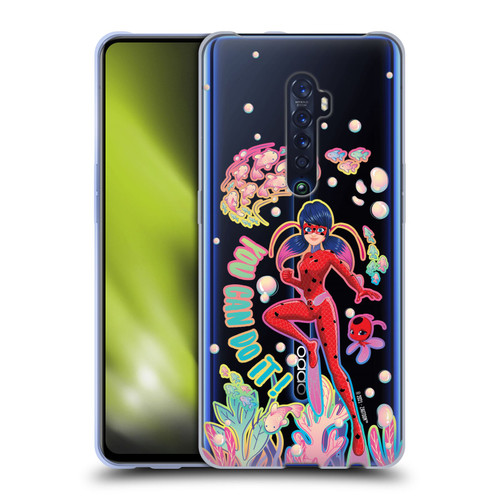 Miraculous Tales of Ladybug & Cat Noir Aqua Ladybug You Can Do It Soft Gel Case for OPPO Reno 2