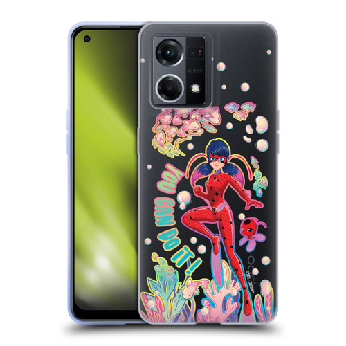 Miraculous Tales of Ladybug & Cat Noir Aqua Ladybug You Can Do It Soft Gel Case for OPPO Reno8 4G