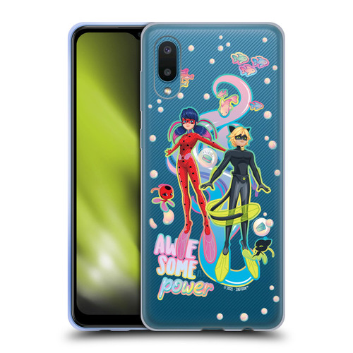 Miraculous Tales of Ladybug & Cat Noir Aqua Ladybug Awesome Power Soft Gel Case for Samsung Galaxy A02/M02 (2021)