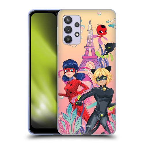 Miraculous Tales of Ladybug & Cat Noir Aqua Ladybug Aqua Power Soft Gel Case for Samsung Galaxy A32 5G / M32 5G (2021)