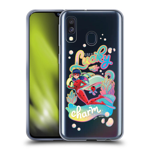 Miraculous Tales of Ladybug & Cat Noir Aqua Ladybug Lucky Charm Soft Gel Case for Samsung Galaxy A40 (2019)
