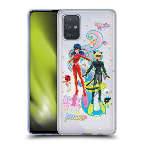 Miraculous Tales of Ladybug & Cat Noir Aqua Ladybug Awesome Power Soft Gel Case for Samsung Galaxy A71 (2019)