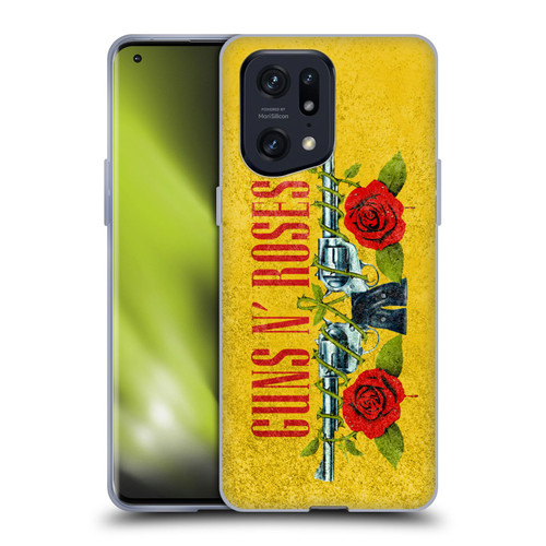 Guns N' Roses Vintage Pistols Soft Gel Case for OPPO Find X5 Pro