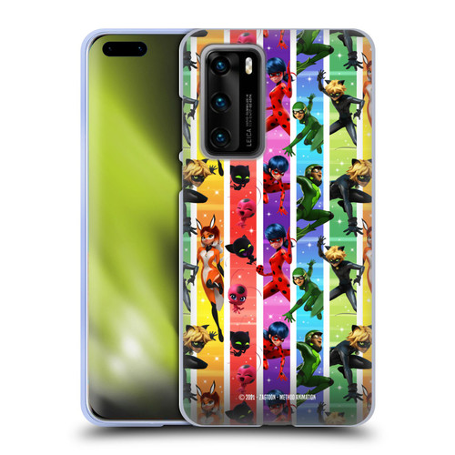 Miraculous Tales of Ladybug & Cat Noir Graphics Pattern Soft Gel Case for Huawei P40 5G