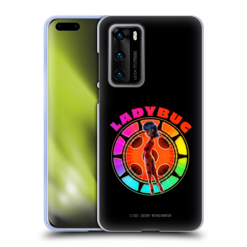 Miraculous Tales of Ladybug & Cat Noir Graphics Rainbow Soft Gel Case for Huawei P40 5G