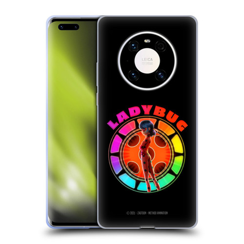 Miraculous Tales of Ladybug & Cat Noir Graphics Rainbow Soft Gel Case for Huawei Mate 40 Pro 5G