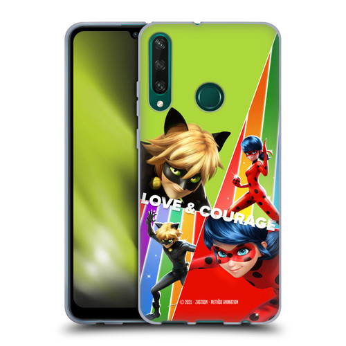Miraculous Tales of Ladybug & Cat Noir Graphics Love & Courage Soft Gel Case for Huawei Y6p