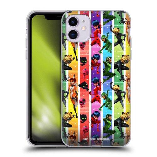 Miraculous Tales of Ladybug & Cat Noir Graphics Pattern Soft Gel Case for Apple iPhone 11