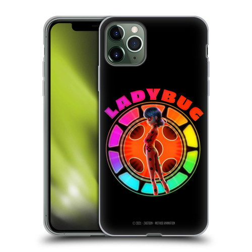 Miraculous Tales of Ladybug & Cat Noir Graphics Rainbow Soft Gel Case for Apple iPhone 11 Pro Max