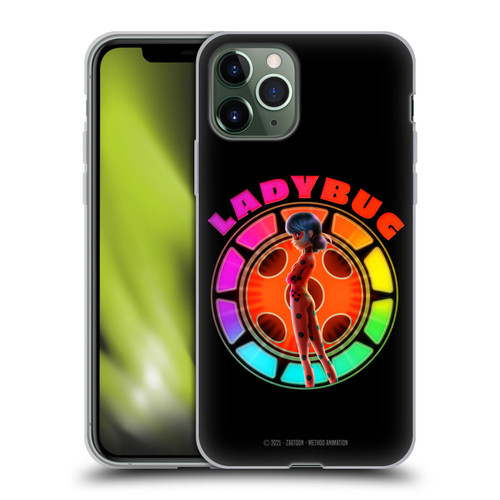 Miraculous Tales of Ladybug & Cat Noir Graphics Rainbow Soft Gel Case for Apple iPhone 11 Pro