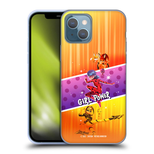 Miraculous Tales of Ladybug & Cat Noir Graphics Girl Power Soft Gel Case for Apple iPhone 13