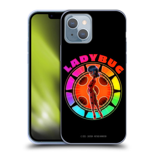 Miraculous Tales of Ladybug & Cat Noir Graphics Rainbow Soft Gel Case for Apple iPhone 14