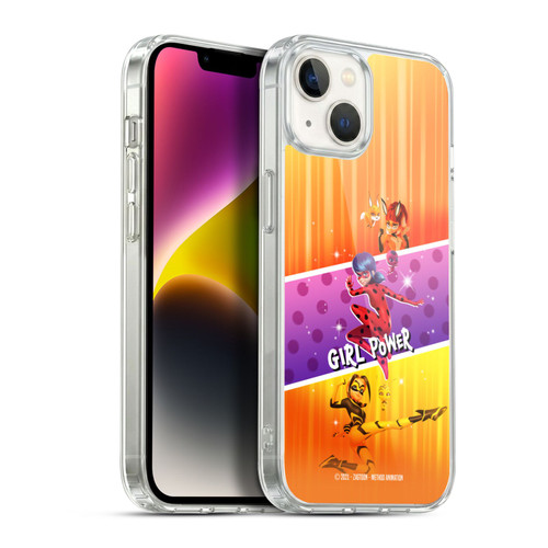 Miraculous Ladybug Graphics Girl Power Soft Gel Case for Apple iPhone 14 Plus & MagSafe
