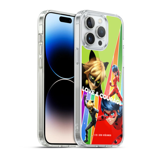Miraculous Ladybug Graphics Love & Courage Soft Gel Case for Apple iPhone 14 Pro Max & MagSafe