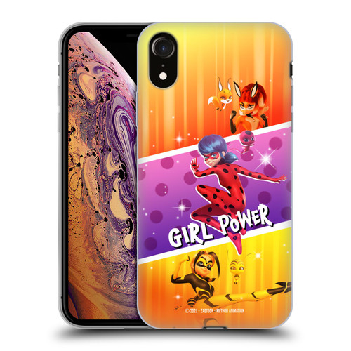 Miraculous Tales of Ladybug & Cat Noir Graphics Girl Power Soft Gel Case for Apple iPhone XR