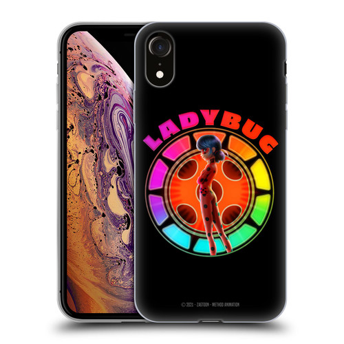 Miraculous Tales of Ladybug & Cat Noir Graphics Rainbow Soft Gel Case for Apple iPhone XR