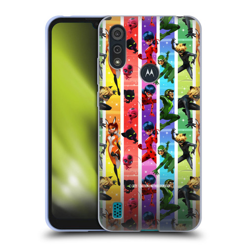 Miraculous Tales of Ladybug & Cat Noir Graphics Pattern Soft Gel Case for Motorola Moto E6s (2020)