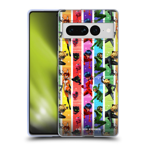 Miraculous Tales of Ladybug & Cat Noir Graphics Pattern Soft Gel Case for Google Pixel 7 Pro