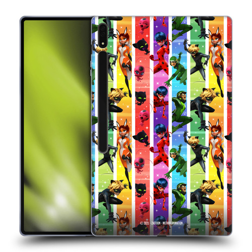 Miraculous Tales of Ladybug & Cat Noir Graphics Pattern Soft Gel Case for Samsung Galaxy Tab S8 Ultra