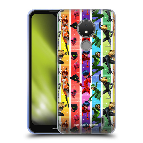 Miraculous Tales of Ladybug & Cat Noir Graphics Pattern Soft Gel Case for Nokia C21