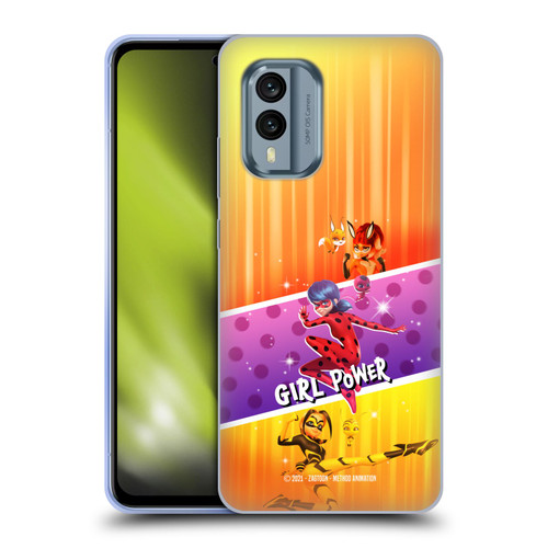 Miraculous Tales of Ladybug & Cat Noir Graphics Girl Power Soft Gel Case for Nokia X30