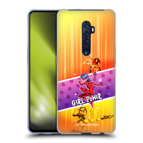 Miraculous Tales of Ladybug & Cat Noir Graphics Girl Power Soft Gel Case for OPPO Reno 2