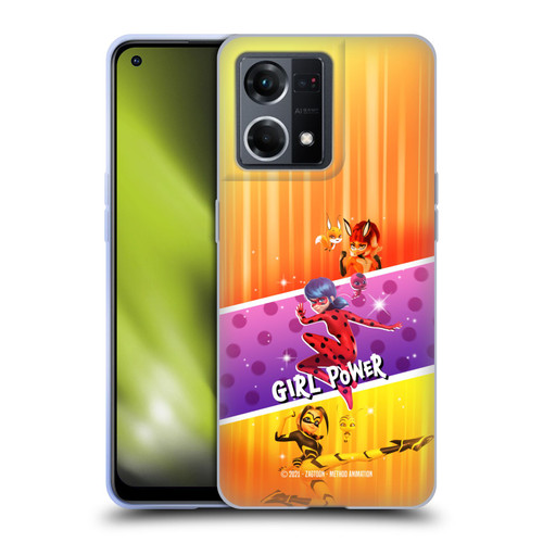 Miraculous Tales of Ladybug & Cat Noir Graphics Girl Power Soft Gel Case for OPPO Reno8 4G
