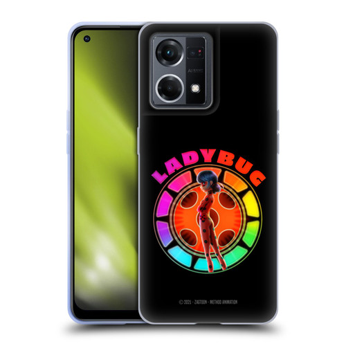 Miraculous Tales of Ladybug & Cat Noir Graphics Rainbow Soft Gel Case for OPPO Reno8 4G