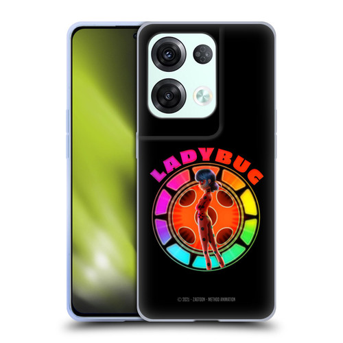 Miraculous Tales of Ladybug & Cat Noir Graphics Rainbow Soft Gel Case for OPPO Reno8 Pro