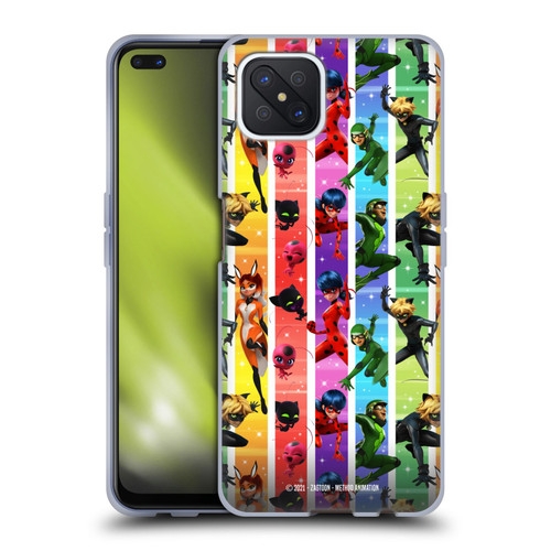 Miraculous Tales of Ladybug & Cat Noir Graphics Pattern Soft Gel Case for OPPO Reno4 Z 5G