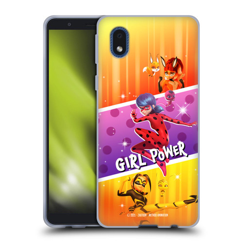 Miraculous Tales of Ladybug & Cat Noir Graphics Girl Power Soft Gel Case for Samsung Galaxy A01 Core (2020)