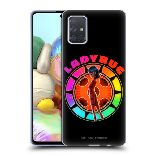 Miraculous Tales of Ladybug & Cat Noir Graphics Rainbow Soft Gel Case for Samsung Galaxy A71 (2019)