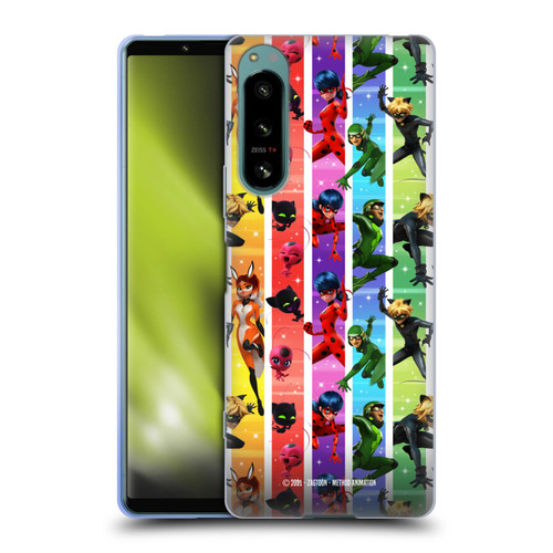 Miraculous Tales of Ladybug & Cat Noir Graphics Pattern Soft Gel Case for Sony Xperia 5 IV