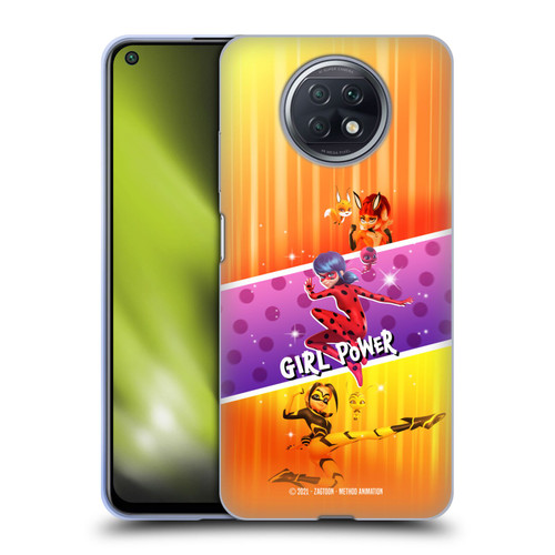 Miraculous Tales of Ladybug & Cat Noir Graphics Girl Power Soft Gel Case for Xiaomi Redmi Note 9T 5G
