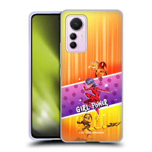 Miraculous Tales of Ladybug & Cat Noir Graphics Girl Power Soft Gel Case for Xiaomi 12 Lite