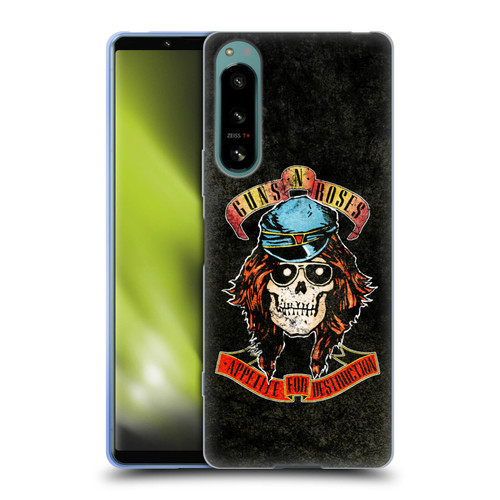 Guns N' Roses Vintage Rose Soft Gel Case for Sony Xperia 5 IV