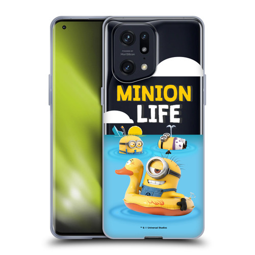 Despicable Me Funny Minions Beach Life Soft Gel Case for OPPO Find X5 Pro